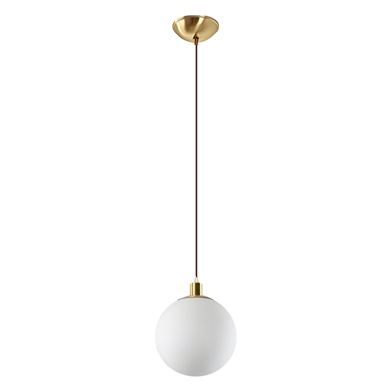 Modern Minimalist Globe Pendant Light With Gold Finish