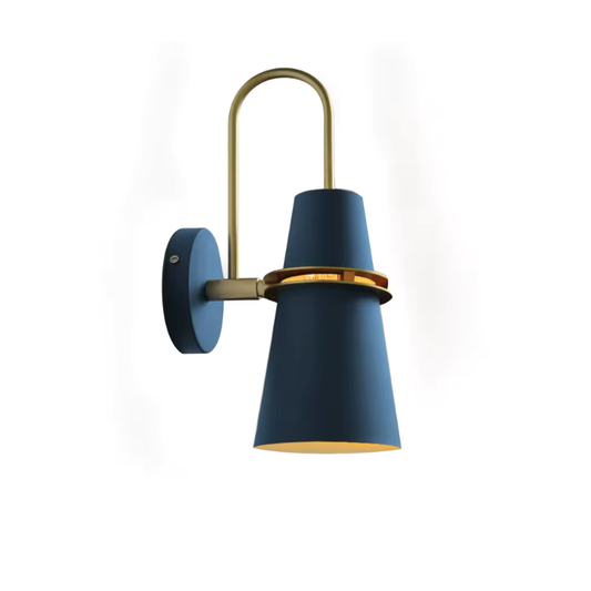 Bedside Blue Metal Wall Lamp