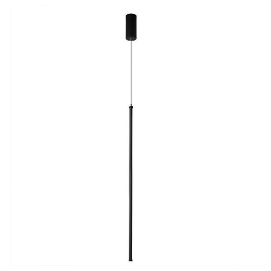 Modern Black Tube Pendant Light