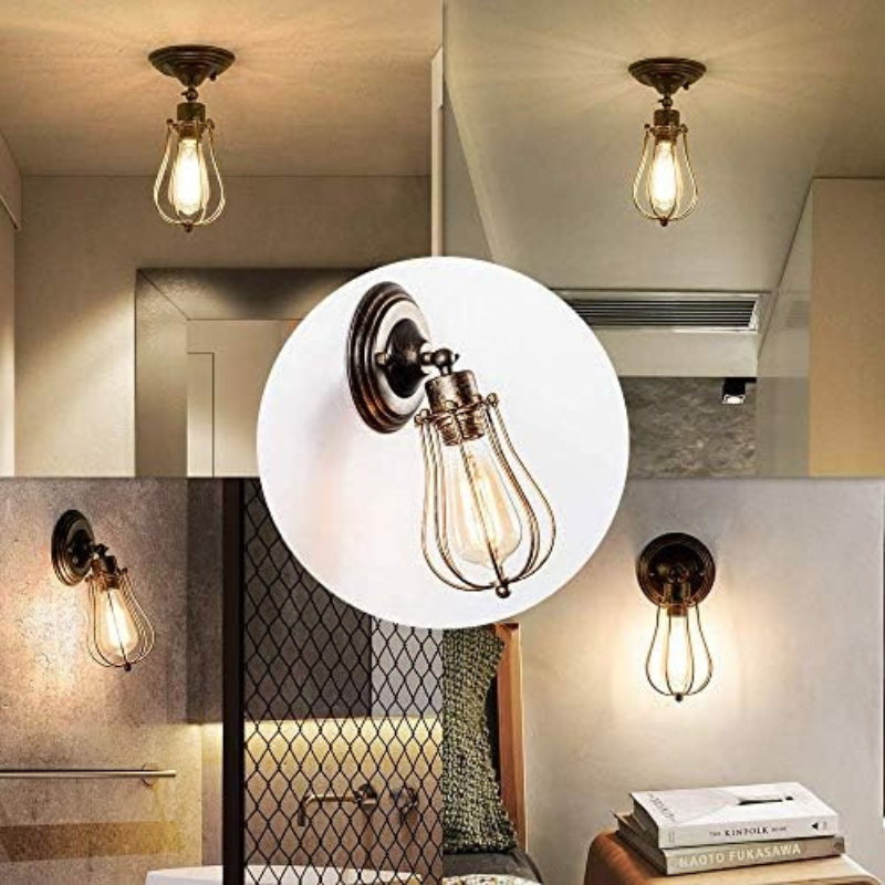 Modern Rustic Wall Light for Bedroom & Kitchen